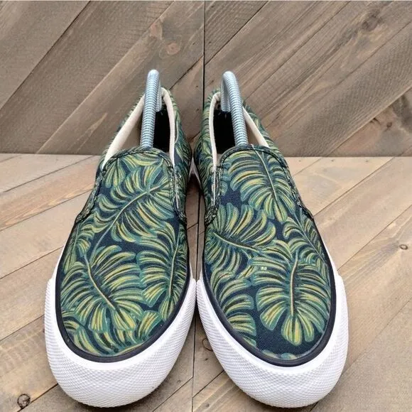 Keds‎ Anchor Rifle Paper Co Palms Slip On Casual Sneakers Womens Size 9.5 Green