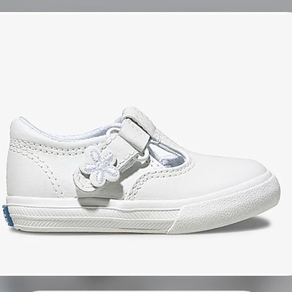 KEDS DAPHNE MARY JANE WHITE LEATHER T-STRAP SNEAKER DRESS SHOES 10M MEMORY FOAM