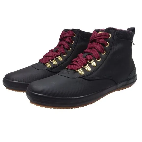 Keds Women's Water-Resistant Canvas Scout II Black Boots Size 7.5W