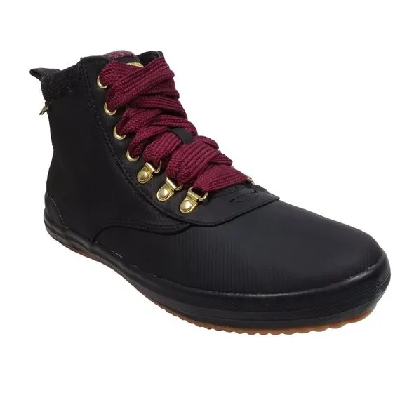 Keds Women's Water-Resistant Canvas Scout II Black Boots Size 7.5W