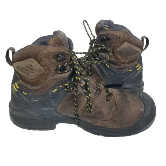 Keen Mens 11.5D Brown Leather Steel Toe Work Boots