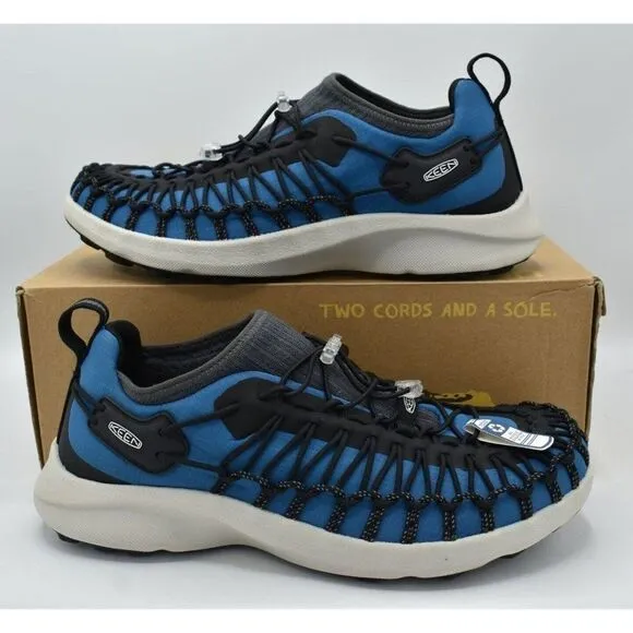 Keen Mens Size 9.5 Uneek Mykonos Blue Black Sneakers Shoes