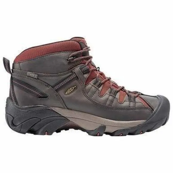 KEEN MEN'S TARGHEE 2 LOW HEIGHT WATERPROOF HIKING SHOES, RAVEN/TAWNY OLIVE,