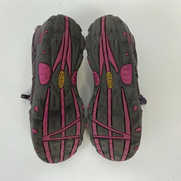 Keen Oakridge Hiking Shoes Kids Size 6 Leather Pink Brown