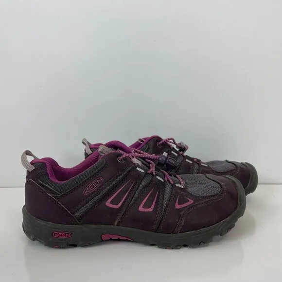 Keen Oakridge Hiking Shoes Kids Size 6 Leather Pink Brown