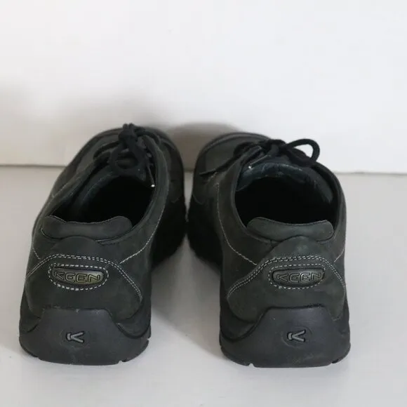 Keen Portsmouth Hiking Oxford Shoes Mens 10.5 Charcoal Nubuck Leather Lace Up