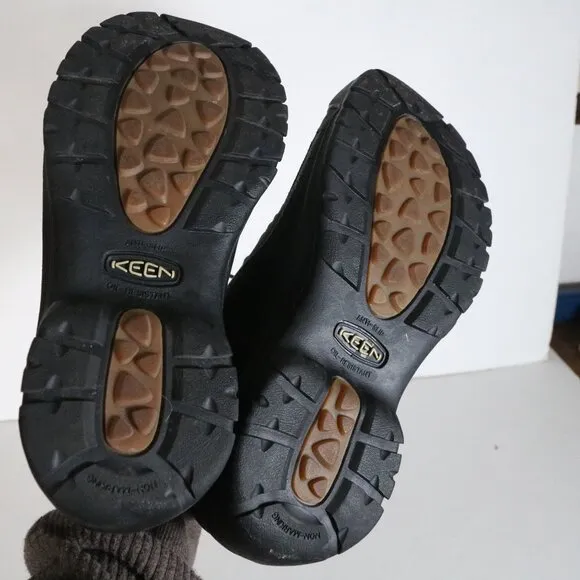 Keen Portsmouth Hiking Oxford Shoes Mens 10.5 Charcoal Nubuck Leather Lace Up