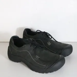 Keen Portsmouth Hiking Oxford Shoes Mens 10.5 Charcoal Nubuck Leather Lace Up