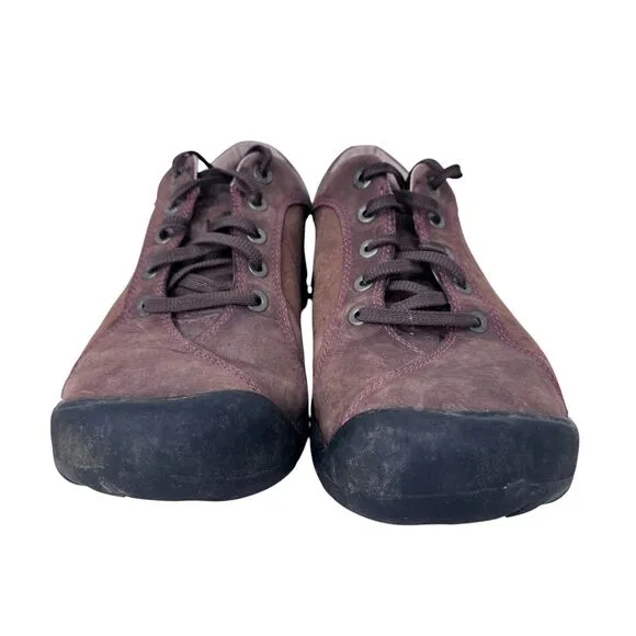 Keen Presidio Hiking Shoes Womens US 10 Brown Upper Suede Rubber Sole 5322-WLNT