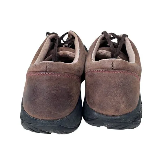 Keen Presidio Hiking Shoes Womens US 10 Brown Upper Suede Rubber Sole 5322-WLNT