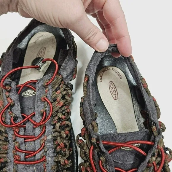 Keen Uneek Men’s 9.5 Sandals Strappy 2 Cord Fisherman Fishing Hiking Water Shoes