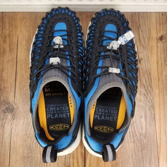 Keen Uneek SNK 1026586 Men Sz 8.5 Blue Black Outdoors Cord Hiking Sneakers Shoes