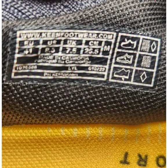 Keen Uneek SNK 1026586 Men Sz 8.5 Blue Black Outdoors Cord Hiking Sneakers Shoes