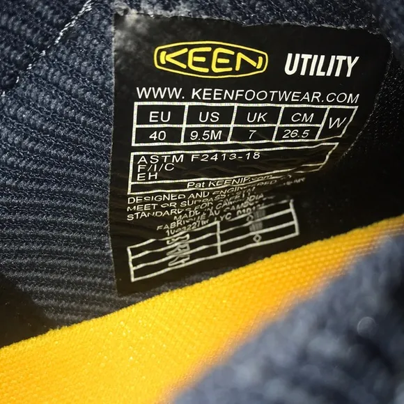 Keen Utility Footwear Women’s 9.5 Flint II Sport Dark Blue &amp; Black Work Shoes