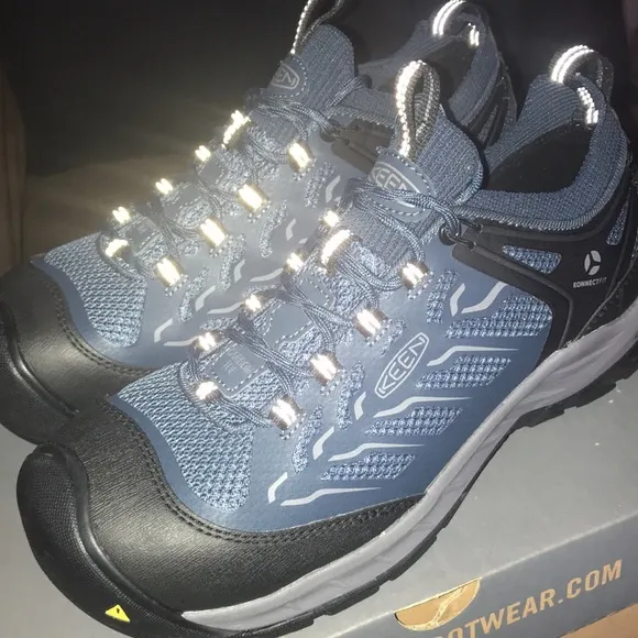 Keen Utility Footwear Women’s 9.5 Flint II Sport Dark Blue &amp; Black Work Shoes