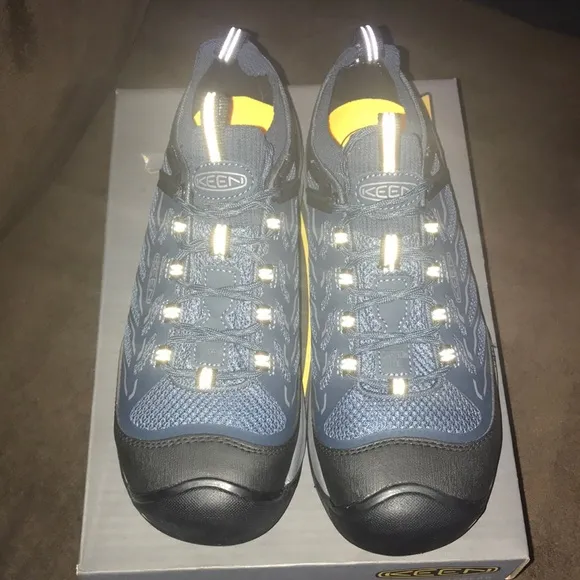 Keen Utility Footwear Women’s 9.5 Flint II Sport Dark Blue &amp; Black Work Shoes