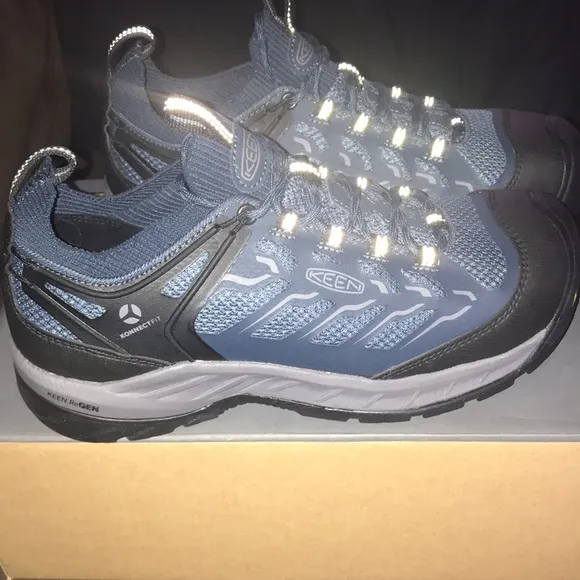 Keen Utility Footwear Women’s 9.5 Flint II Sport Dark Blue &amp; Black Work Shoes