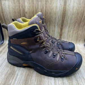 Keen Utility Pittsburgh Men's Size 15 Brown Leather Work Hiking Boots Shoes