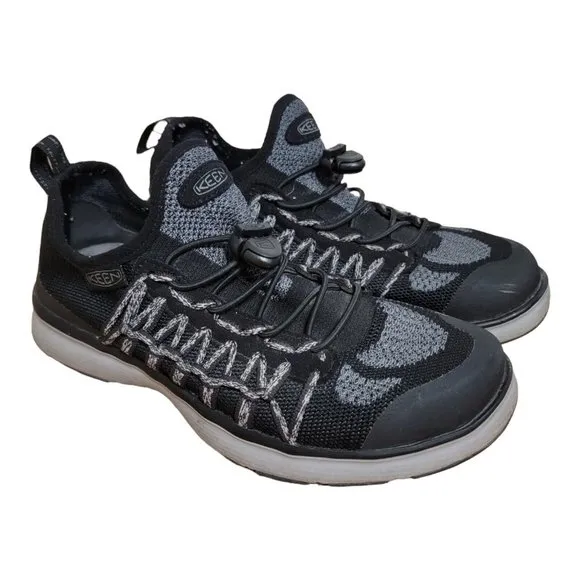 Keen Womens Uneek EXO Sneakers Shoes Black 1018771 Hiking Trail Mesh Lace Up 6.5