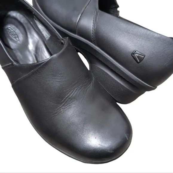 Keen Womens Utility Chef Nurse Uniform Clogs Slip On Shoes Black Size 10.5