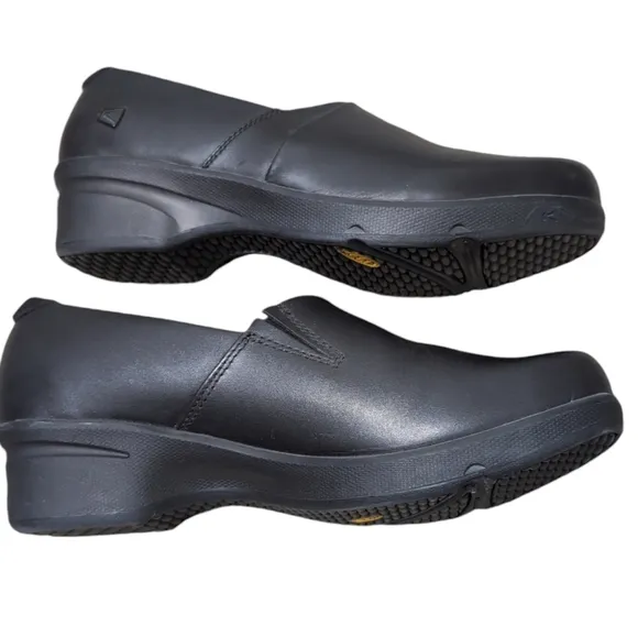Keen Womens Utility Chef Nurse Uniform Clogs Slip On Shoes Black Size 10.5