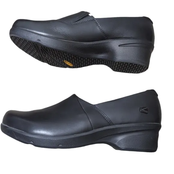 Keen Womens Utility Chef Nurse Uniform Clogs Slip On Shoes Black Size 10.5