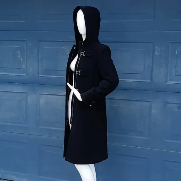 Kenneth Cole Reaction toggle closure Hooded Coat