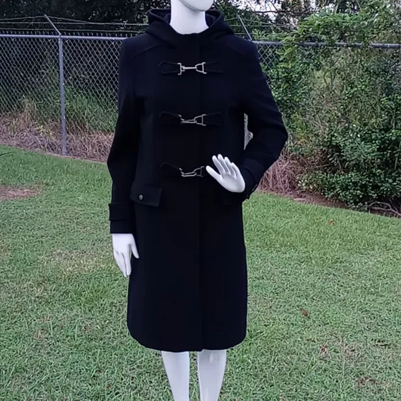 Kenneth Cole Reaction toggle closure Hooded Coat