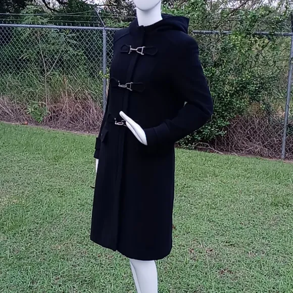 Kenneth Cole Reaction toggle closure Hooded Coat