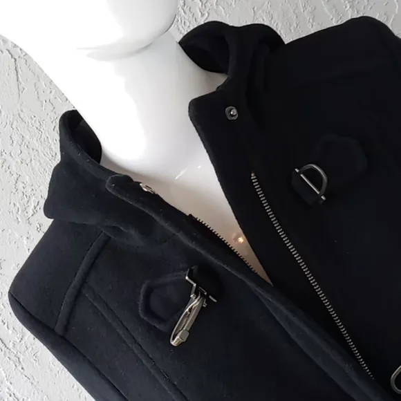 Kenneth Cole Reaction toggle closure Hooded Coat