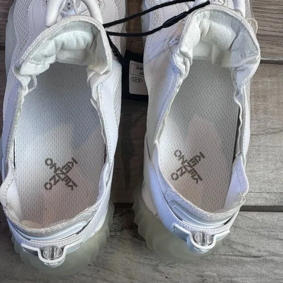 Kenzo Paris Wave Runway Mesh Shoes Mens Size 45 White