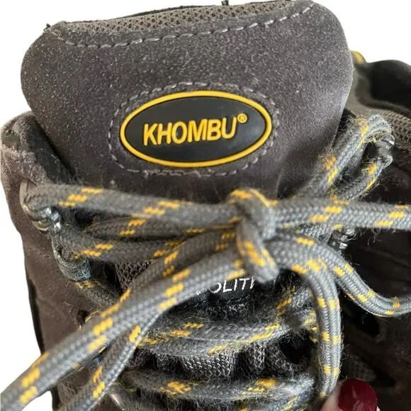 KHOMBU Flume 2 Gray Leather Outdoor Hiking Boots Men’s Size 11