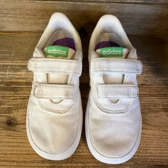 Kids Adidas Vulc Raid3r Disney Buzz Lightyear White Shoes Sneakers Size 10 C GUC