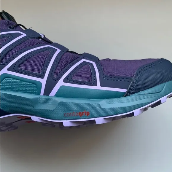 Kids Salomon Purple Trail Hiking Shoes Size 6