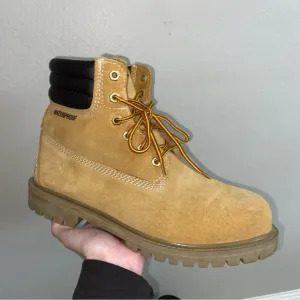 Knapp Men's Heavy Duty Oil Resistant Steel Toe Work Boots Tan Size US 8.5W KN161