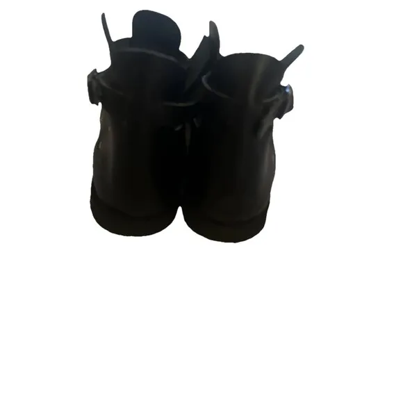 Kokka Leather Black T-Bar Sandals Shoes From Greece 9.5