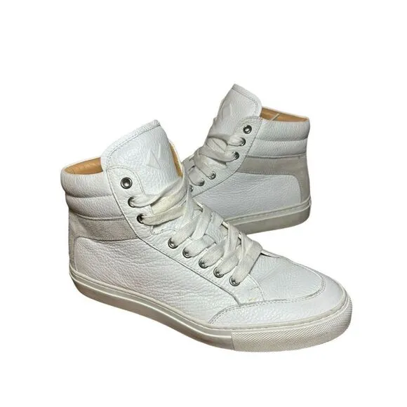 KOlO Men’s Size EU 38 US 7 Capri Triple White Leather Shoes Designer Casual