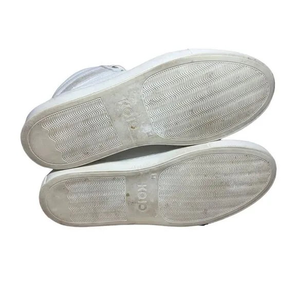 KOlO Men’s Size EU 38 US 7 Capri Triple White Leather Shoes Designer Casual