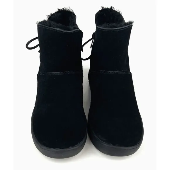 Koolaburra By UGG Boots Womens Size 7 Shazi Mini Ankle Zip Booties 1019362 Suede