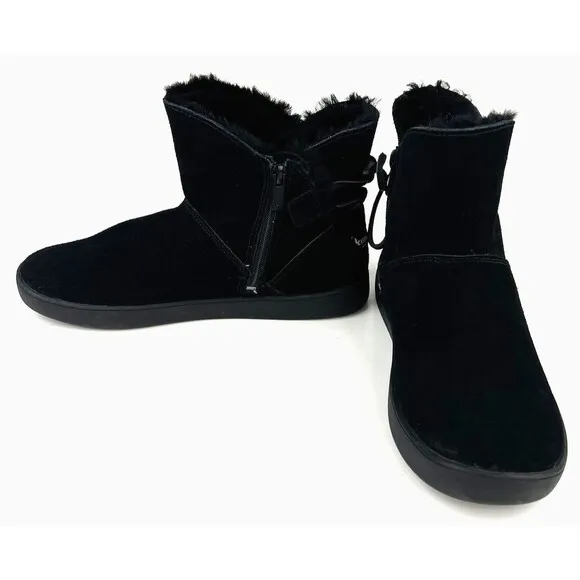 Koolaburra By UGG Boots Womens Size 7 Shazi Mini Ankle Zip Booties 1019362 Suede