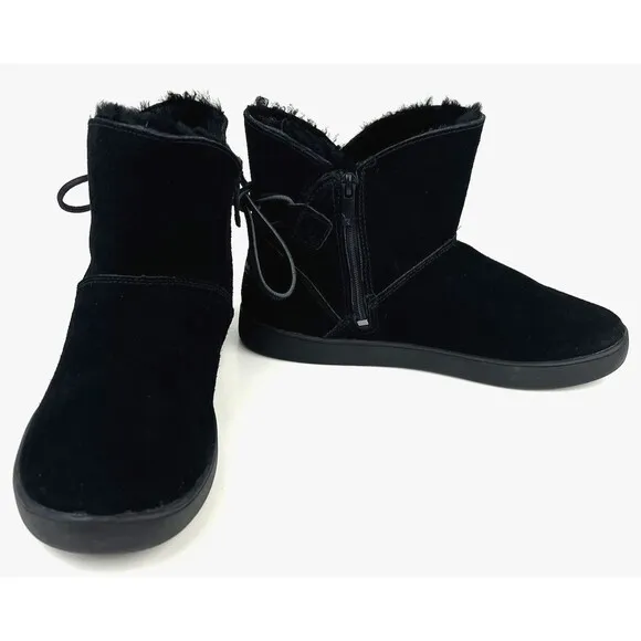 Koolaburra By UGG Boots Womens Size 7 Shazi Mini Ankle Zip Booties 1019362 Suede