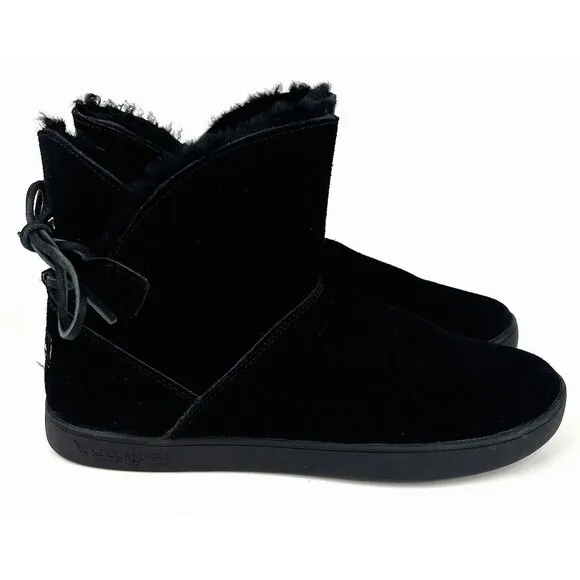 Koolaburra By UGG Boots Womens Size 7 Shazi Mini Ankle Zip Booties 1019362 Suede