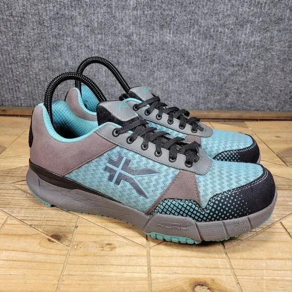 KURU Womens Quantum Sneaker Size 9.5 Wide Blue Comfy Trainer Shoes Athletic