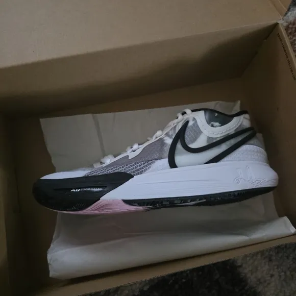 Kyrie 8Nike Black and White Sporty Sneakers with Cushioned Sole