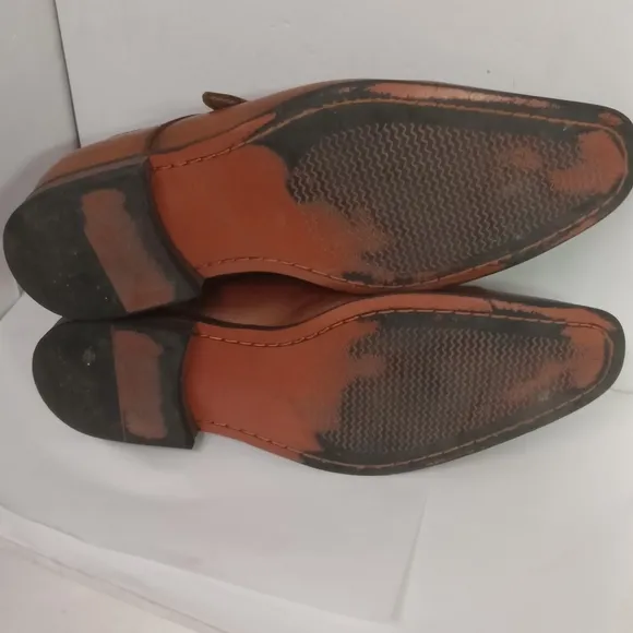 La Milano  Shoes, WILL Brown Leather ,  Size 8M Style Cognac-230 memory foam