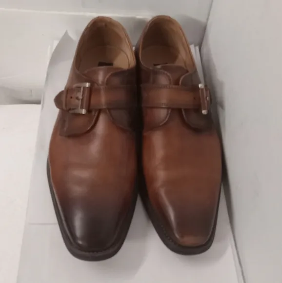 La Milano  Shoes, WILL Brown Leather ,  Size 8M Style Cognac-230 memory foam