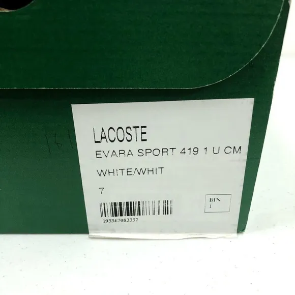Lacoste Evara Sport Lace Up Sneaker Shoes