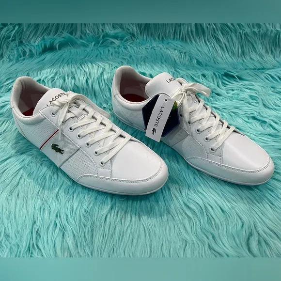 Lacoste Nivolor 0721 1 P Cma Mens White Leather Lifestyle Sneakers Shoes