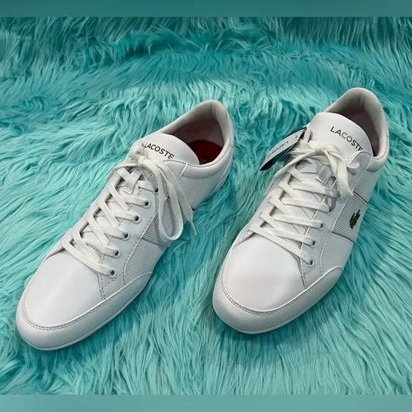 Lacoste Nivolor 0721 1 P Cma Mens White Leather Lifestyle Sneakers Shoes