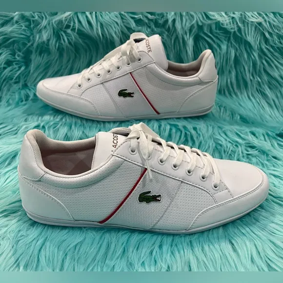 Lacoste Nivolor 0721 1 P Cma Mens White Leather Lifestyle Sneakers Shoes